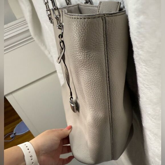 Michael Kors Leather Tote with Chain Straps - Picture 5 of 13